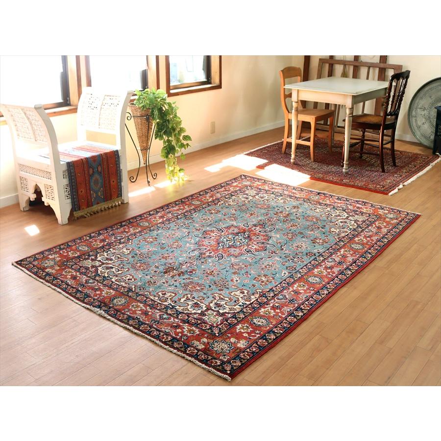 手織り絨毯 イスファハーン 223x158cm 花のアラベスク | ブランド登録なし | 01