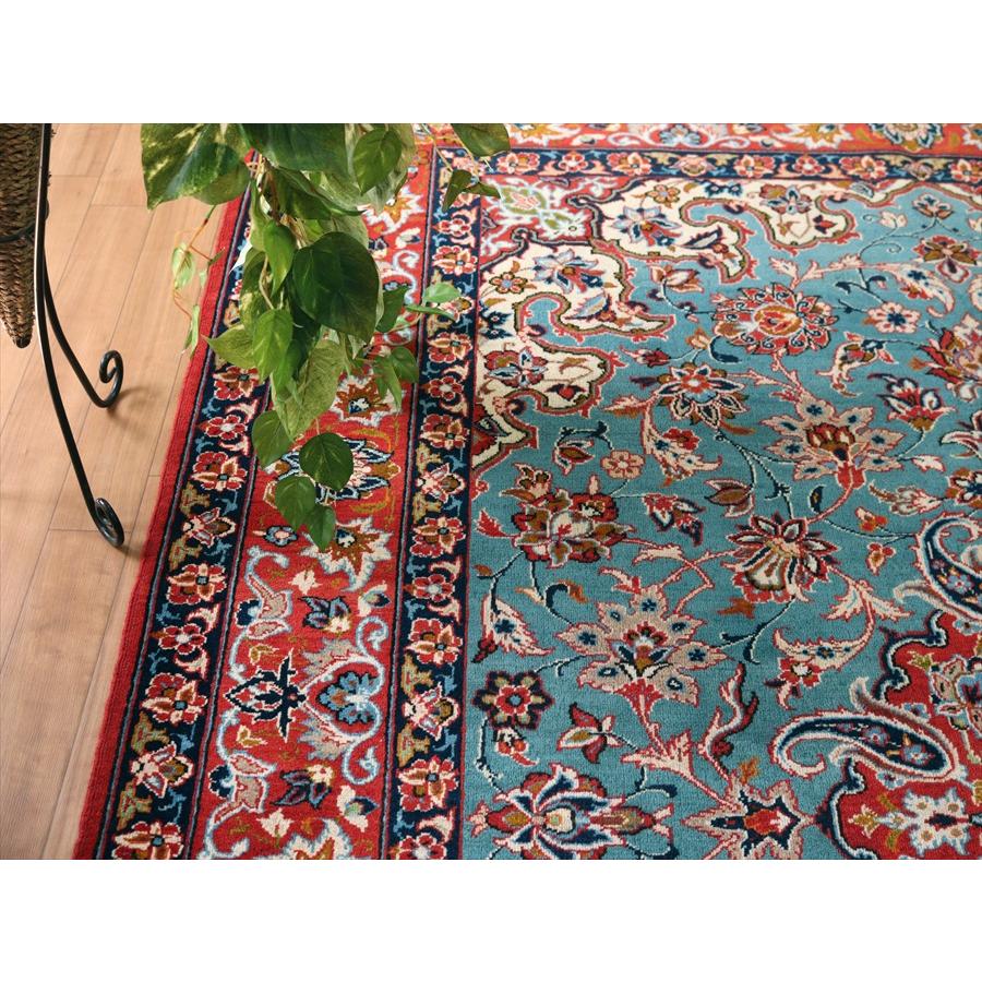 手織り絨毯 イスファハーン 223x158cm 花のアラベスク | ブランド登録なし | 05