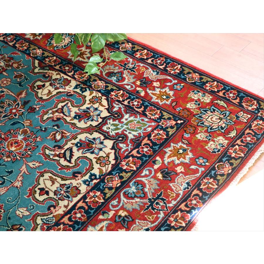 手織り絨毯 イスファハーン 223x158cm 花のアラベスク | ブランド登録なし | 06