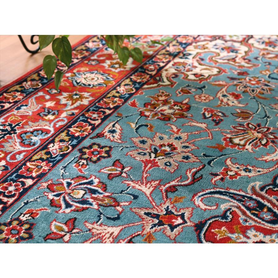 手織り絨毯 イスファハーン 223x158cm 花のアラベスク | ブランド登録なし | 08