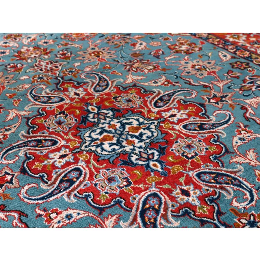 手織り絨毯 イスファハーン 223x158cm 花のアラベスク | ブランド登録なし | 09