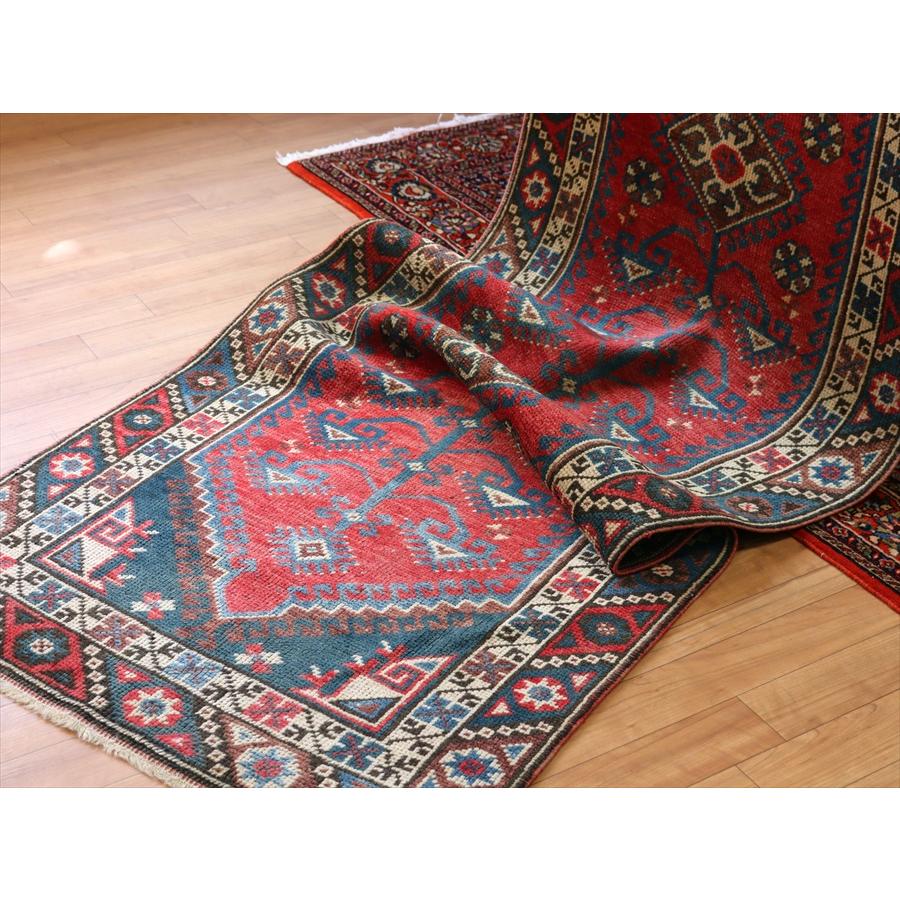 トルコの手織り絨毯 ドゥシュメアルトゥ 299x77cm メダリオンから生える生命の樹 | ブランド登録なし | 03