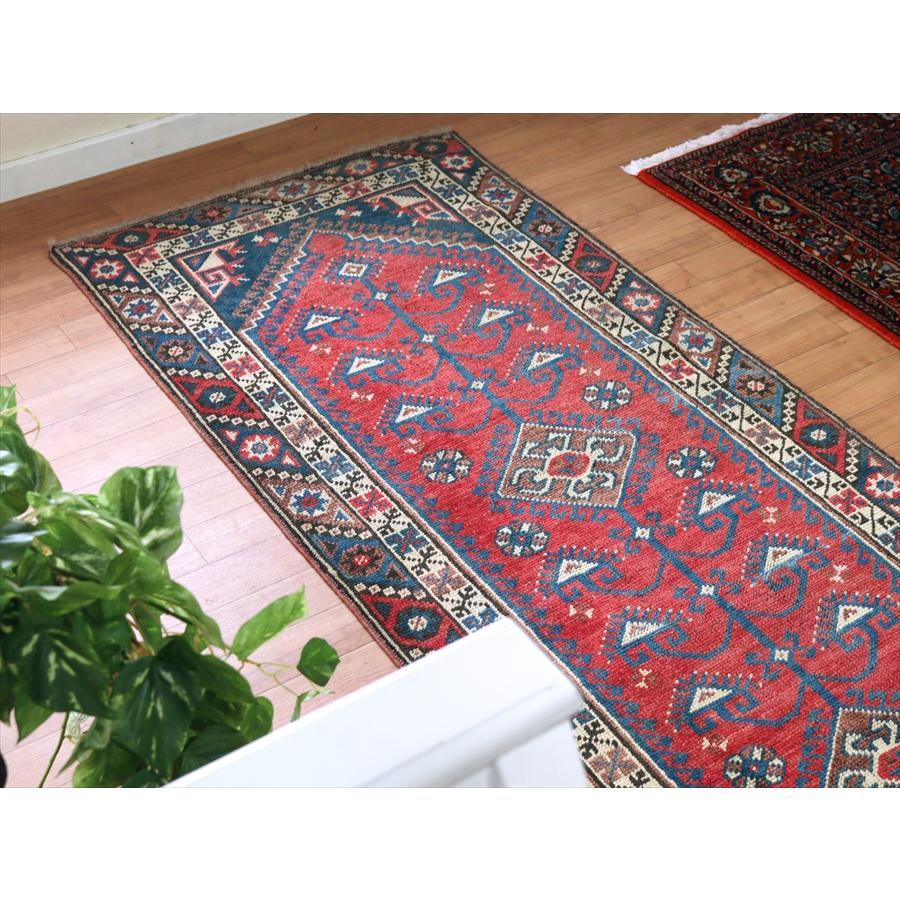 トルコの手織り絨毯 ドゥシュメアルトゥ 299x77cm メダリオンから生える生命の樹 | ブランド登録なし | 08