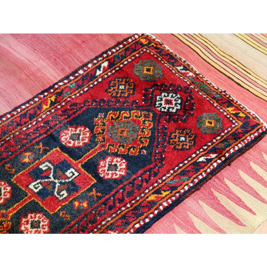 トライバルラグ トルコ　マラテヤ 98x48cm ヤストゥク ヴィンテージ 手織り絨毯 | ブランド登録なし | 02