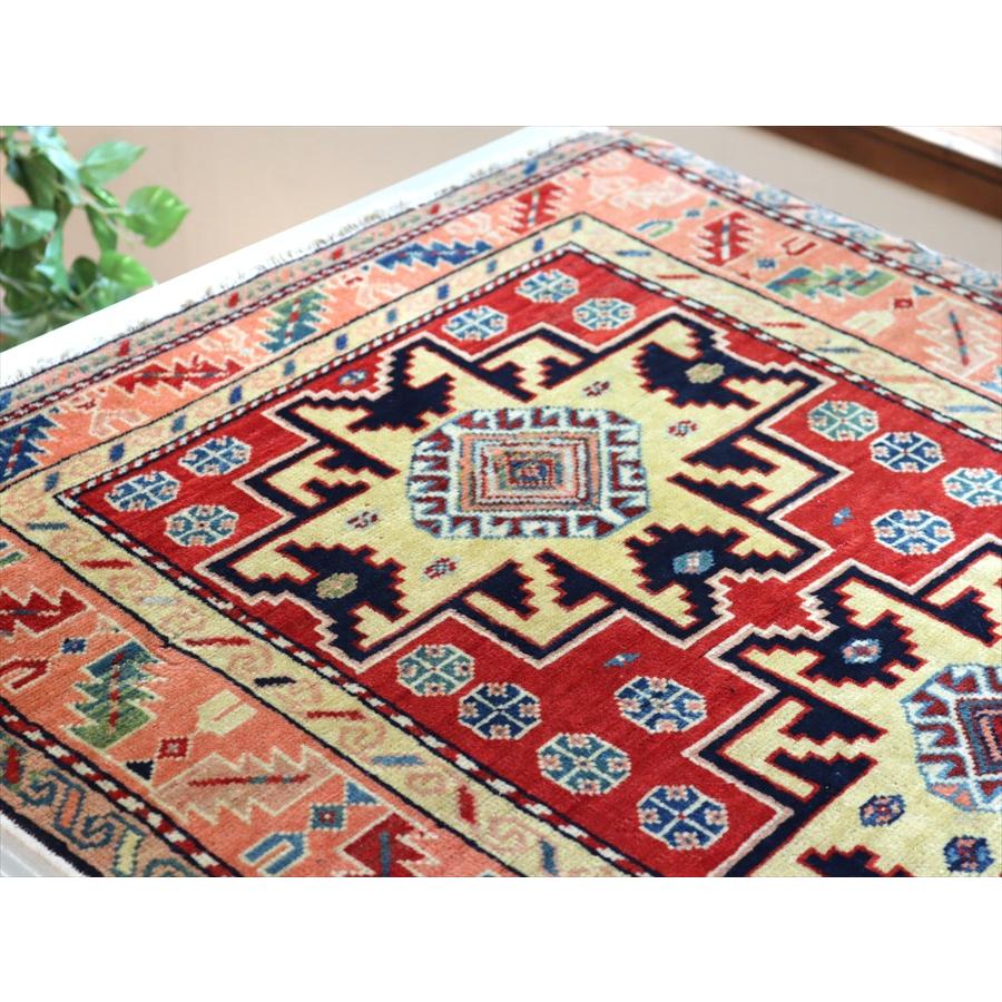 スターカザック コーカサス地方の伝統柄 83x69cm 手織りじゅうたん 細かな織り地 | ブランド登録なし | 02