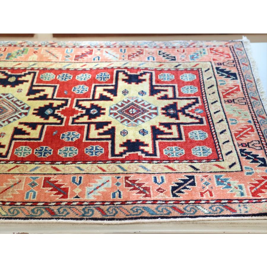 スターカザック コーカサス地方の伝統柄 83x69cm 手織りじゅうたん 細かな織り地 | ブランド登録なし | 03