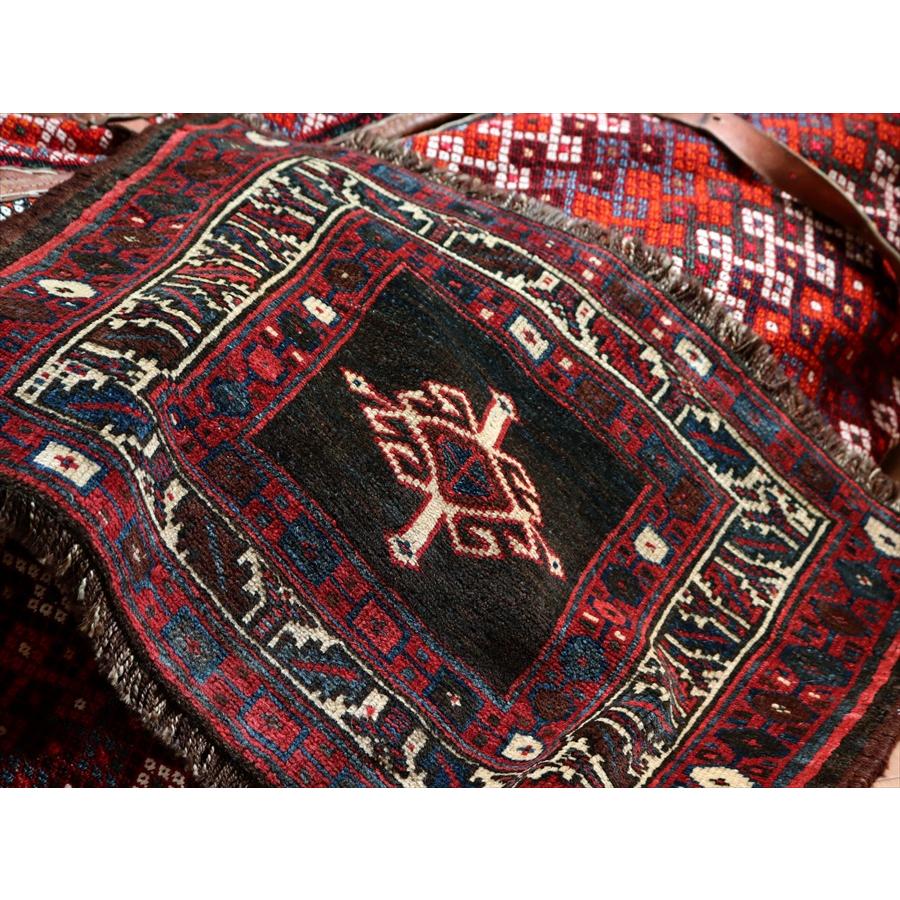 オールドラグ 荷物用のサドルバッグからのカット 42x60cm シャーサバン