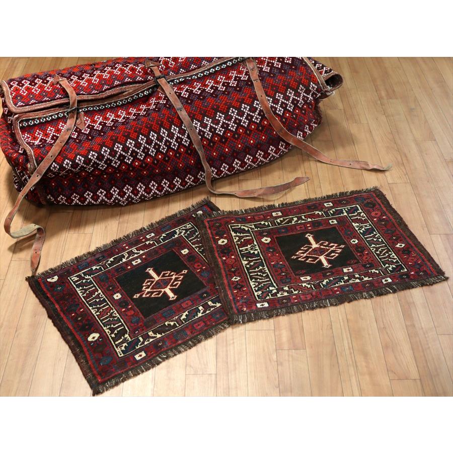 オールドラグ 荷物用のサドルバッグからのカット 42x60cm シャーサバン