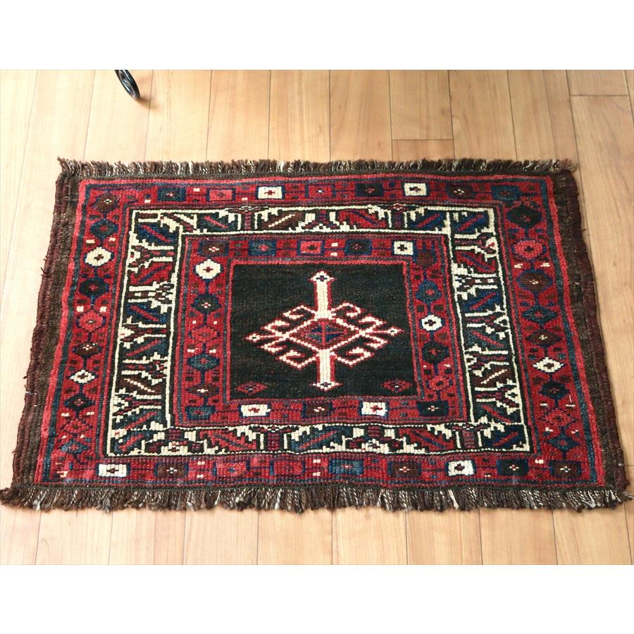 オールドラグ 荷物用のサドルバッグからのカット 40x62cm シャーサバン族 トライバルラグ | ブランド登録なし