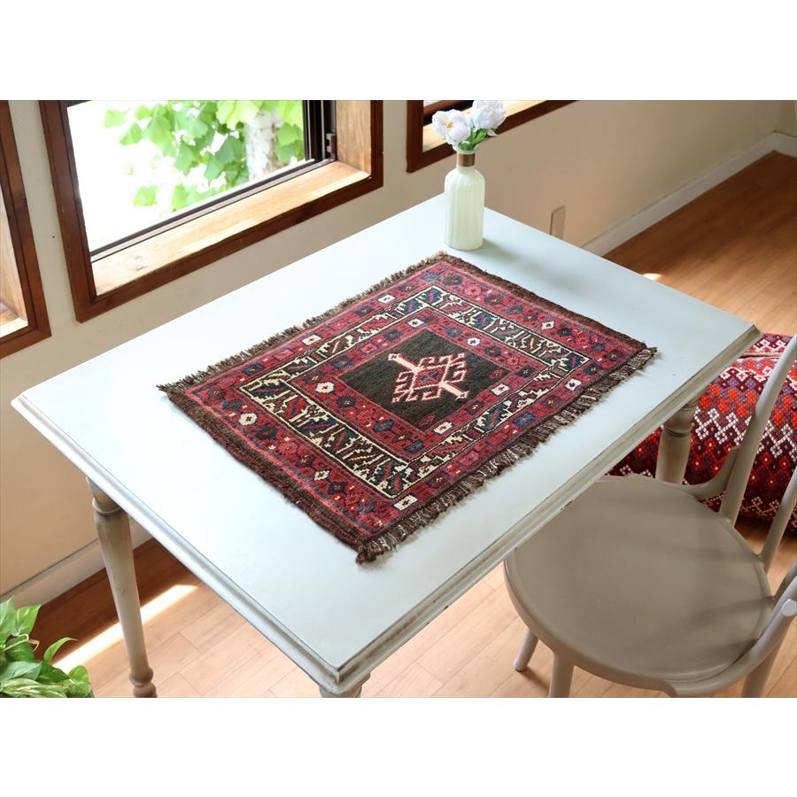 オールドラグ 荷物用のサドルバッグからのカット 40x62cm シャーサバン族 トライバルラグ | ブランド登録なし | 01