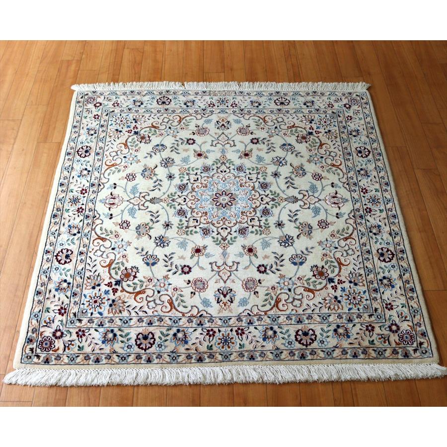 ペルシャ絨毯 ナイン ハビビアン工房 104x101cm スクエアサイズ | ブランド登録なし
