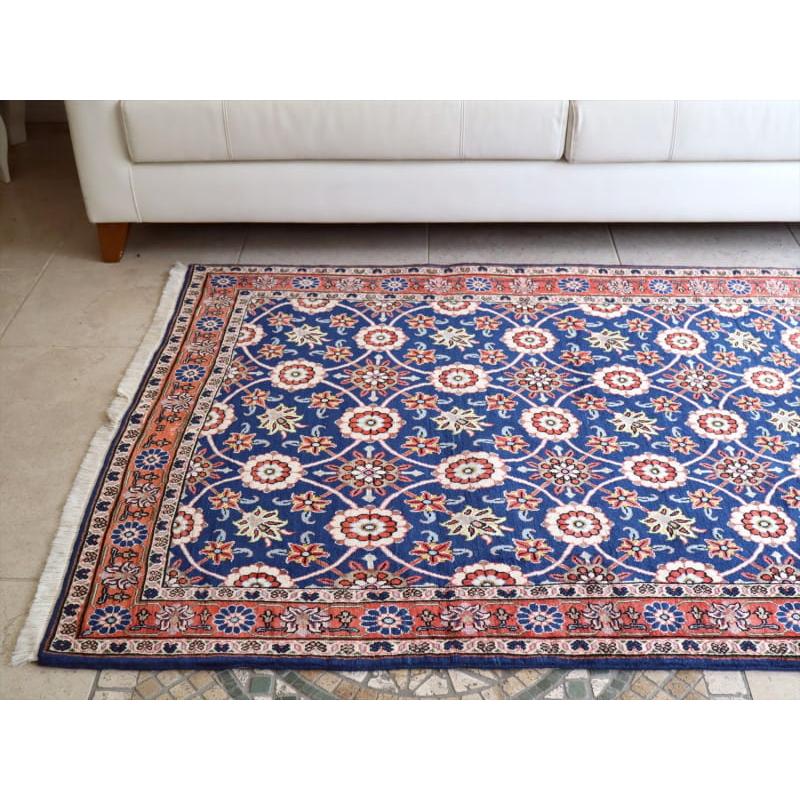 ペルシャ絨毯 ヴェラミン　手織りラグ 157x106cm 円形のラティス　花束 |  | 03