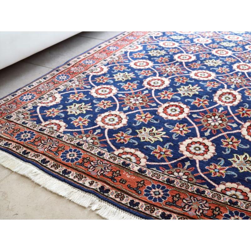 ペルシャ絨毯 ヴェラミン　手織りラグ 157x106cm 円形のラティス　花束 |  | 09