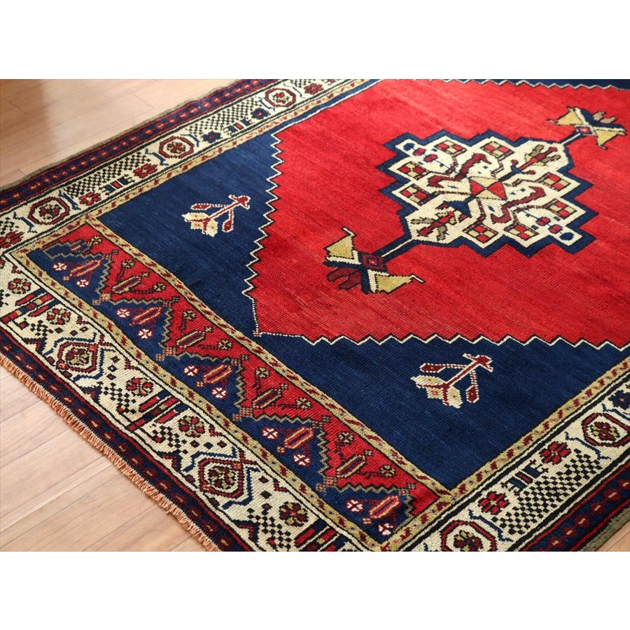 手織り絨毯 赤いメダリオン 162x120cm カイセリ ヤイヤル | ブランド登録なし | 03