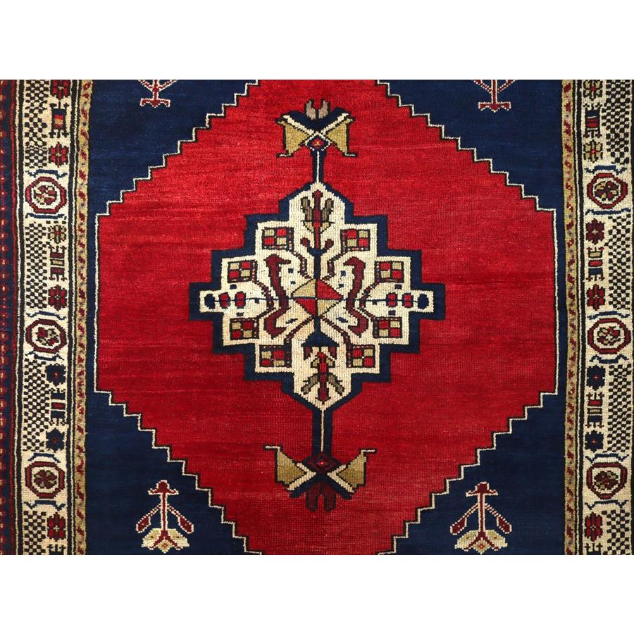 手織り絨毯 赤いメダリオン 162x120cm カイセリ ヤイヤル | ブランド登録なし | 04