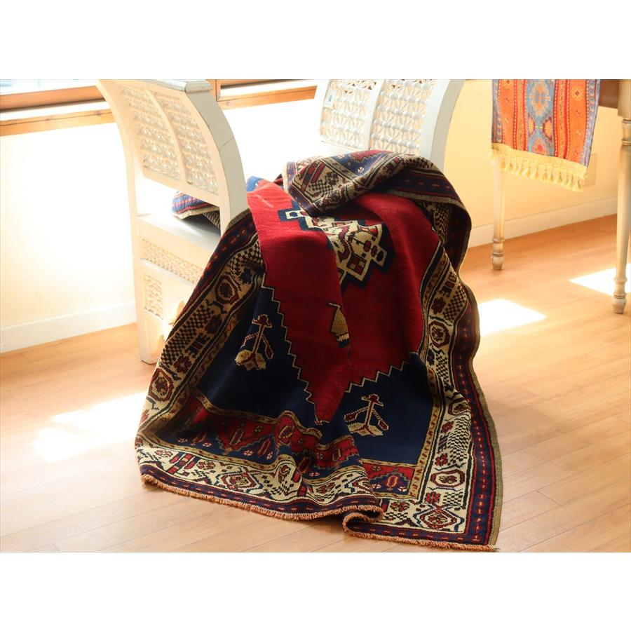 手織り絨毯 赤いメダリオン 162x120cm カイセリ ヤイヤル | ブランド登録なし | 08