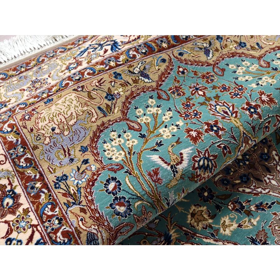ペルシャ絨毯 イスファハーン 175x110cm イランの手織りラグ 花と動物 | ブランド登録なし | 11