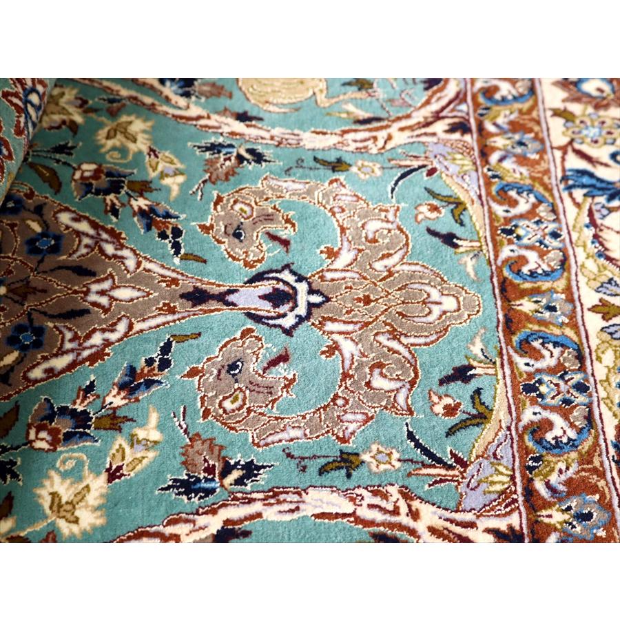 ペルシャ絨毯 イスファハーン 175x110cm イランの手織りラグ 花と動物 | ブランド登録なし | 15