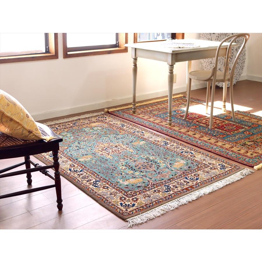 ペルシャ絨毯 イスファハーン 175x110cm イランの手織りラグ 花と動物 | ブランド登録なし | 07