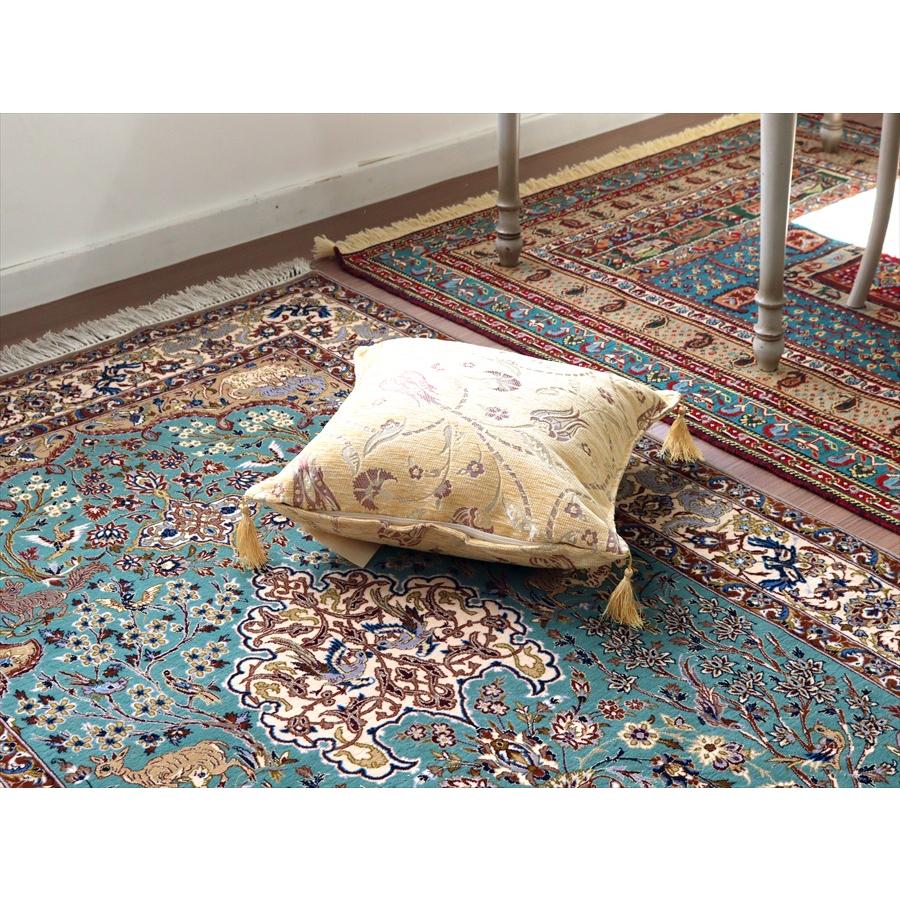 ペルシャ絨毯 イスファハーン 175x110cm イランの手織りラグ 花と動物 | ブランド登録なし | 09