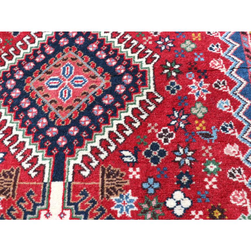 部族絨毯 イラン南部ヤラメ 130x82cm トライバルラグ 細かな爪を持つ3