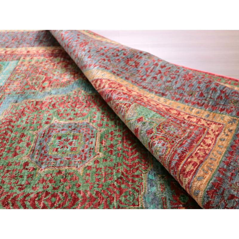 トルコ絨毯 マムルーク王朝のアンティークデザイン 200x158cm