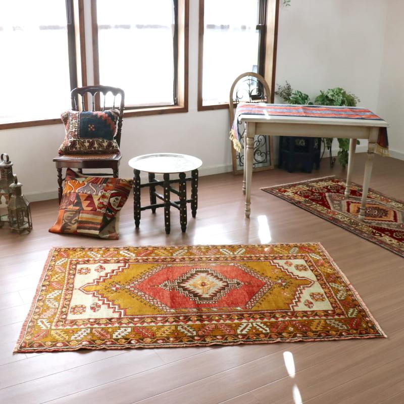 トライバルラグ オルタキョイ　トルコ手織り絨毯 164x107cm 六角形のメダリオン |  | 01