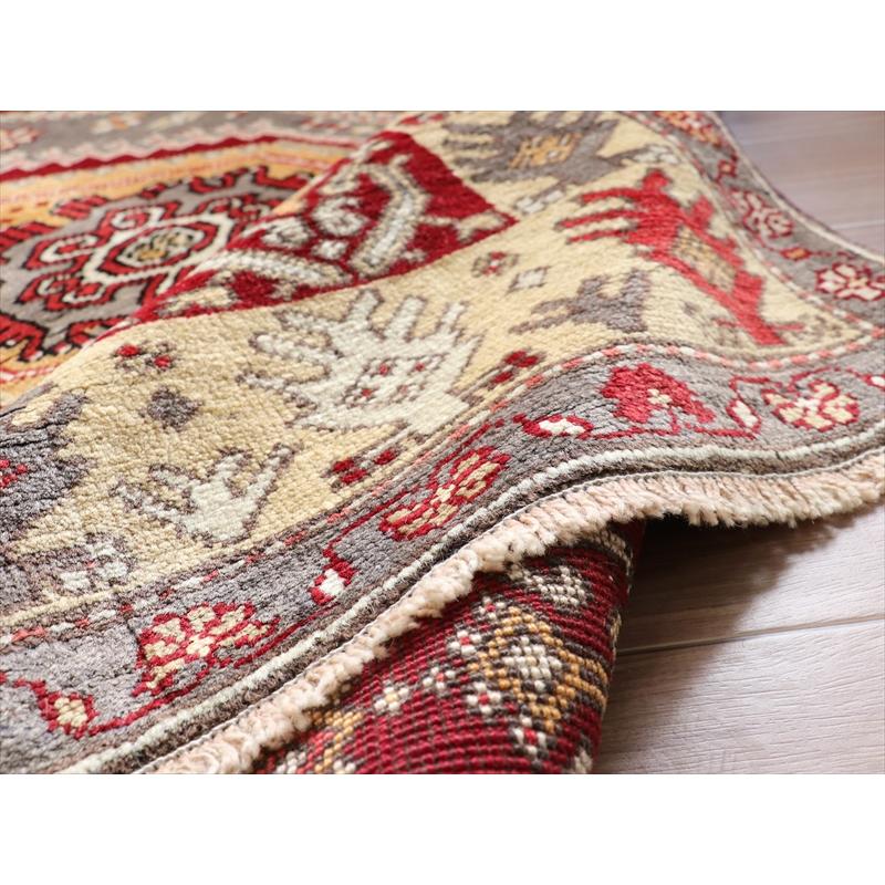 トルコ　ヴィンテージラグ　手織り絨毯  162x85cm  ヤヒヤル地方の伝統柄 | ブランド登録なし | 10