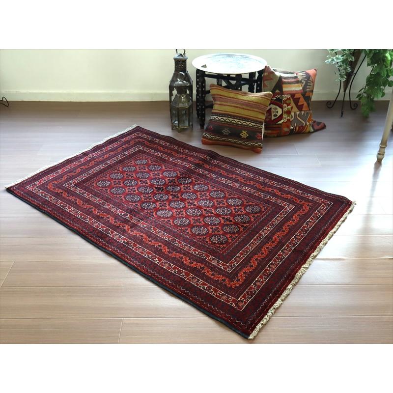 ホジャロシュナイ  手織り絨毯  150x101cm  緻密な織り　レッドカーペット | ブランド登録なし | 03