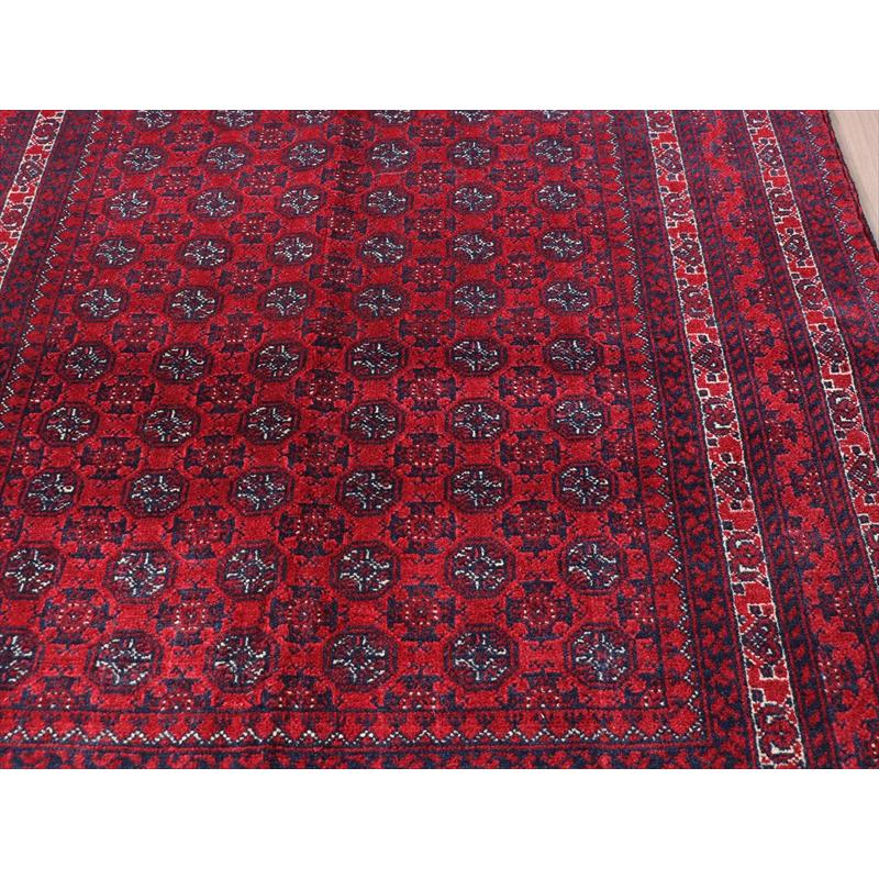 ホジャロシュナイ 手織り絨毯 194x98cm 緻密な織り レッドカーペット