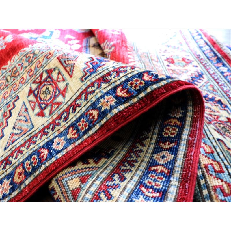 トルコ絨毯 手織りラグ   228x171cm  レッド　リプロダクト　コーカサス地方の伝統柄 | ブランド登録なし | 14