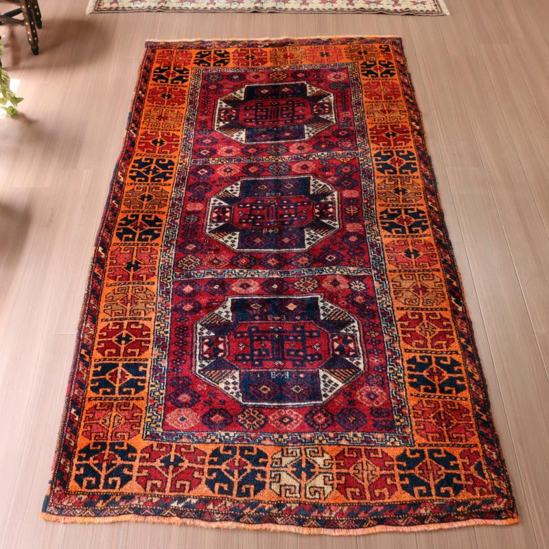 トライバルラグ 手織り絨毯 トルコ 235x123cm アンテップ クルディッシュ | ブランド登録なし