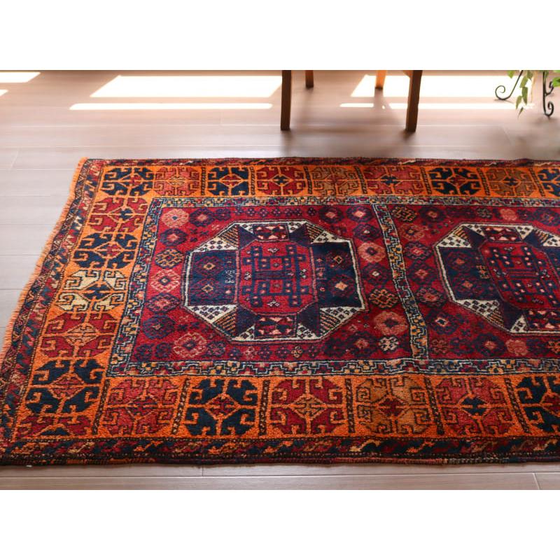 トライバルラグ 手織り絨毯 トルコ 235x123cm アンテップ クルディッシュ | ブランド登録なし | 03