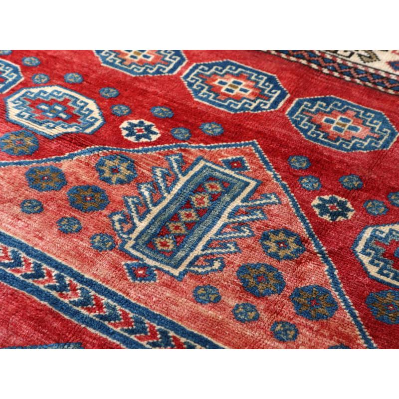 トライバルラグ 手織り絨毯 トルコ 214x144cm チャナッカレ カザックデザイン | ブランド登録なし | 07