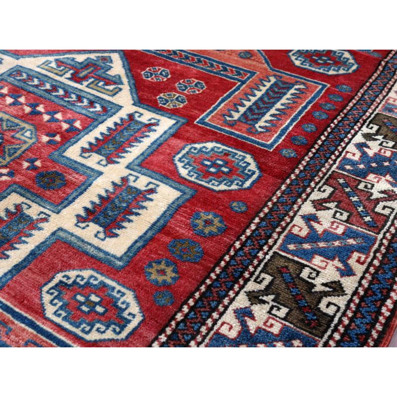 トライバルラグ 手織り絨毯 トルコ 214x144cm チャナッカレ カザックデザイン | ブランド登録なし | 08