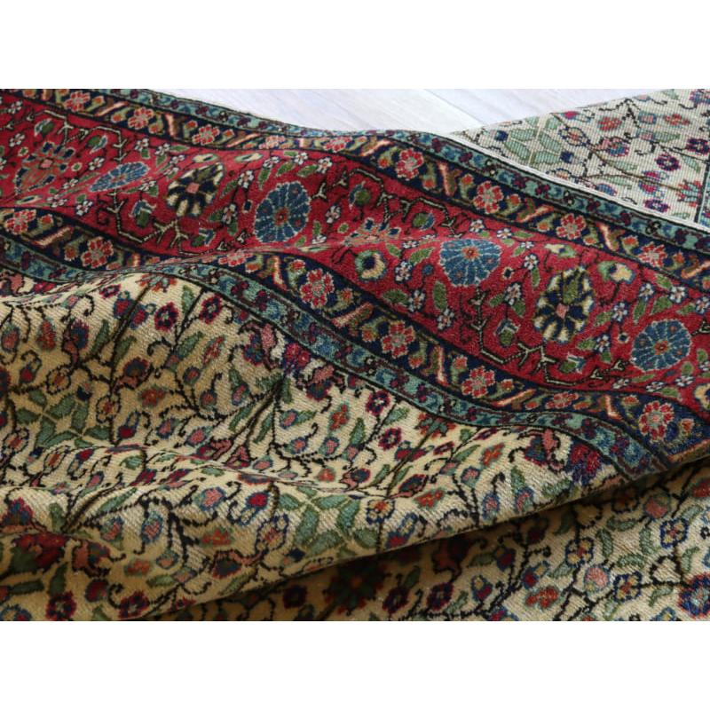 トライバルラグ 手織り絨毯 トルコ 216x149cm カイセリ ベージュ 小花柄 |  | 11