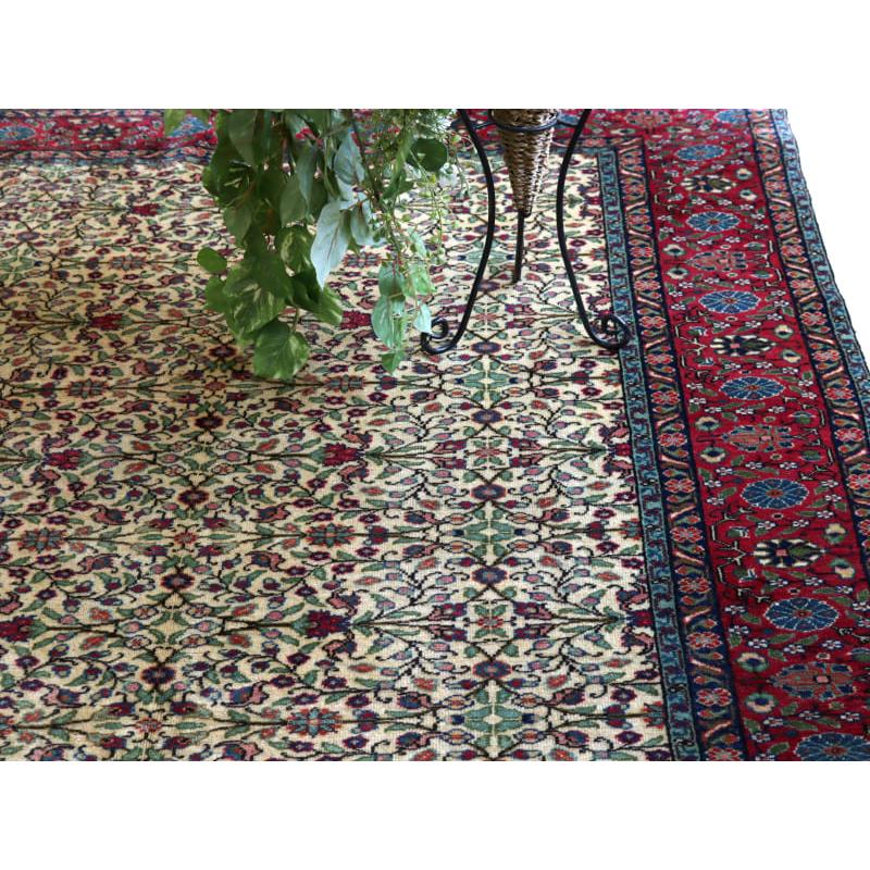 トライバルラグ 手織り絨毯 トルコ 216x149cm カイセリ ベージュ 小花柄 |  | 05