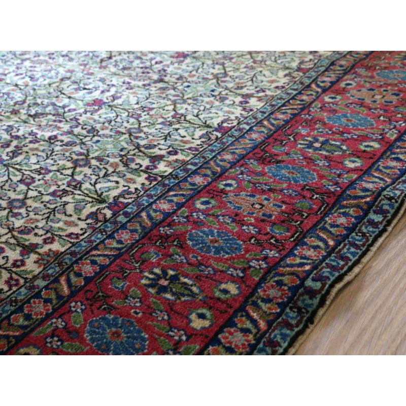 トライバルラグ 手織り絨毯 トルコ 216x149cm カイセリ ベージュ 小花柄 |  | 08