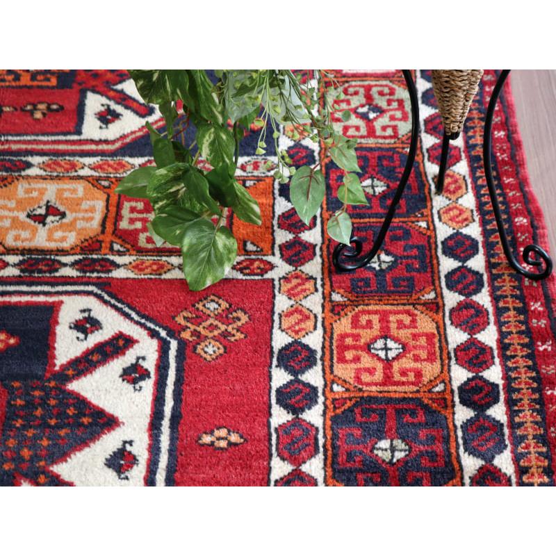 トライバルラグ 手織り絨毯 トルコ 233x130cm シャワック ウルファ | ブランド登録なし | 06