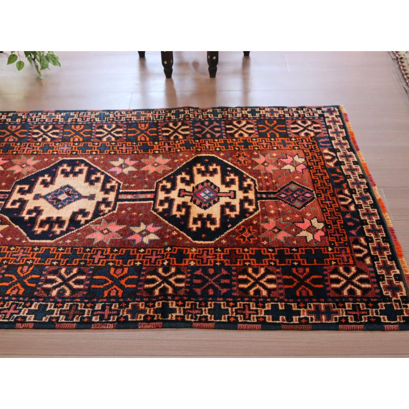 トライバルラグ 手織り絨毯 トルコ 206x100cm ハッキャリ ヘルキ | ブランド登録なし | 02