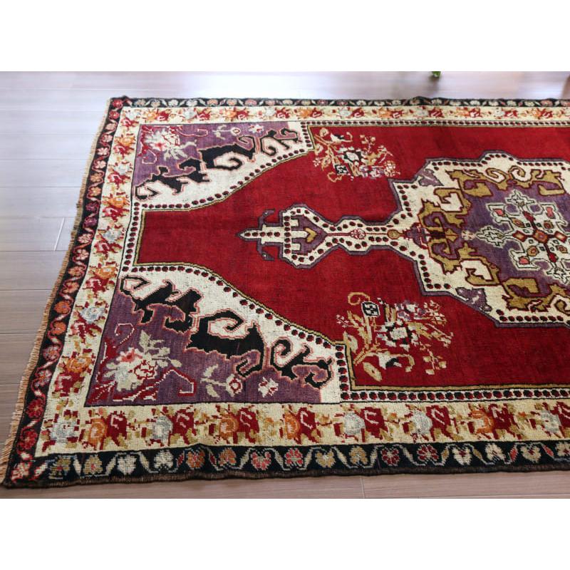 トライバルラグ 手織り絨毯 トルコ 246x155cm コンヤ カラプナル メダリオン | ブランド登録なし | 07