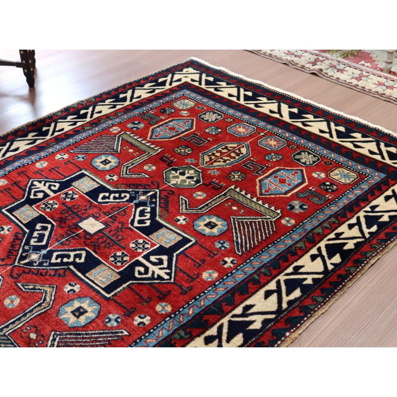 トライバルラグ 手織り絨毯 トルコ 206x136cm チャナッカレ カザック | ブランド登録なし | 02