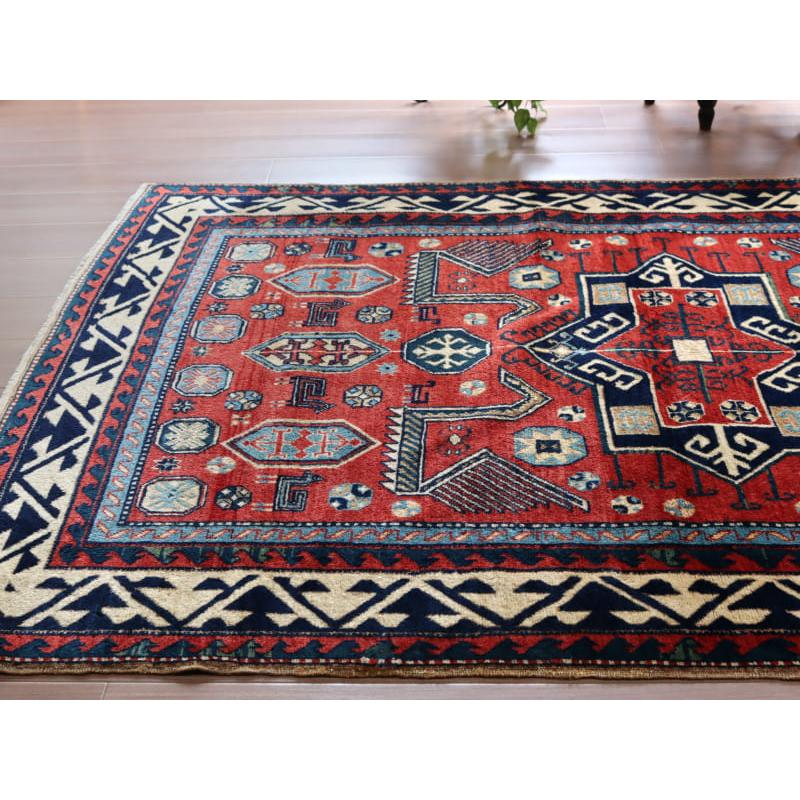 トライバルラグ 手織り絨毯 トルコ 206x136cm チャナッカレ カザック | ブランド登録なし | 03