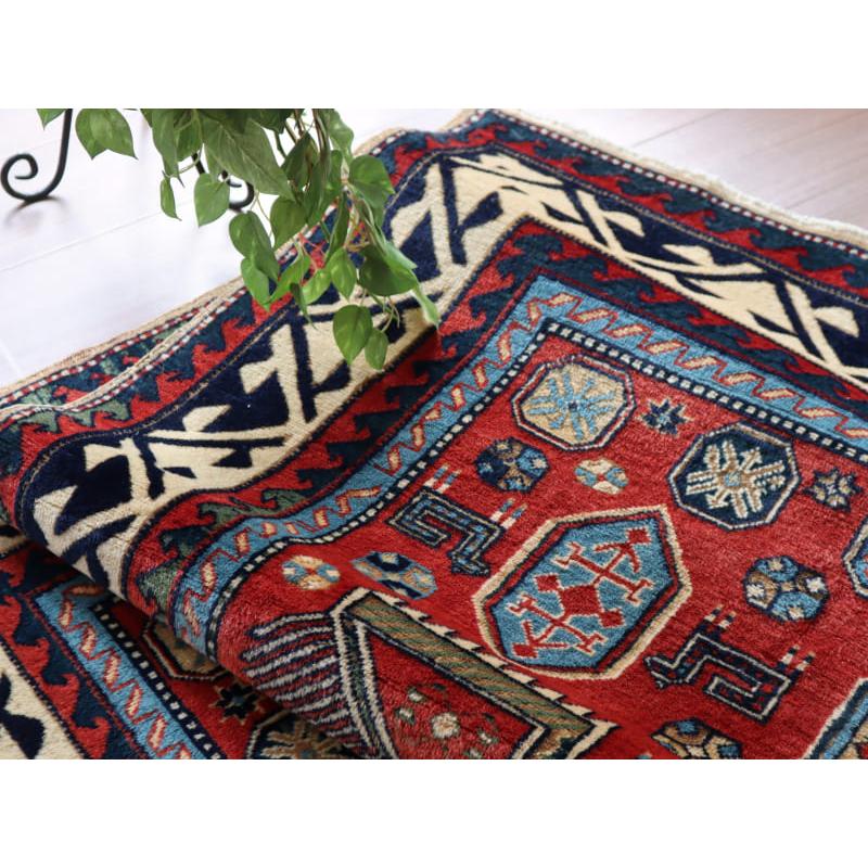 トライバルラグ 手織り絨毯 トルコ 206x136cm チャナッカレ カザック | ブランド登録なし | 07