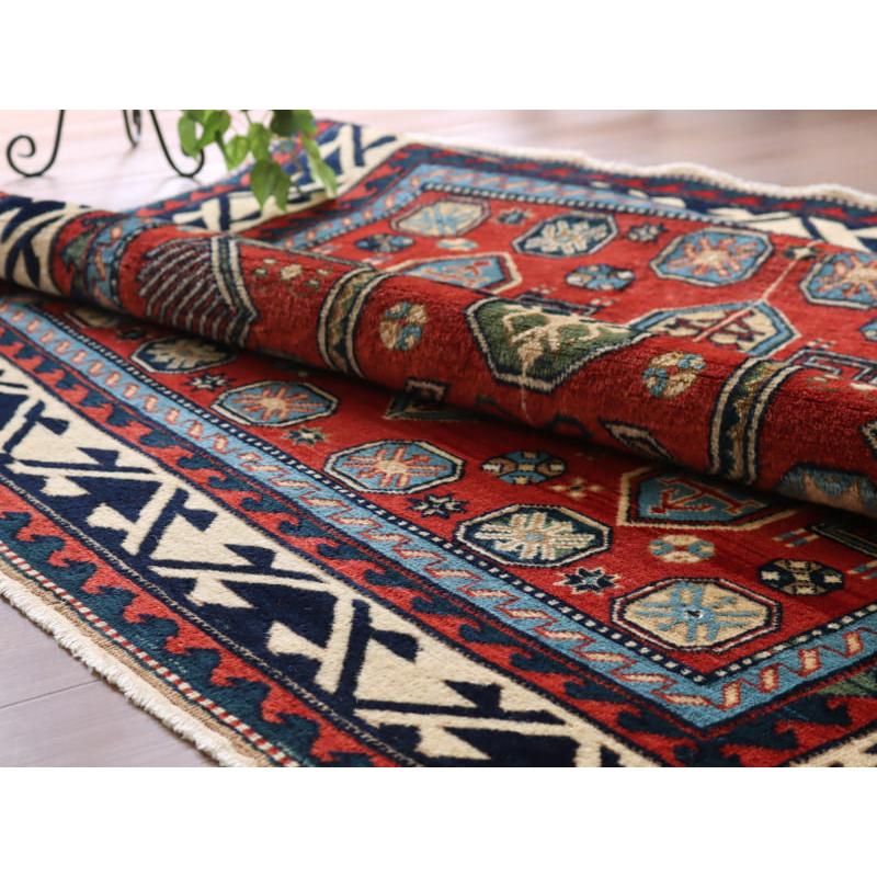 トライバルラグ 手織り絨毯 トルコ 206x136cm チャナッカレ カザック | ブランド登録なし | 08