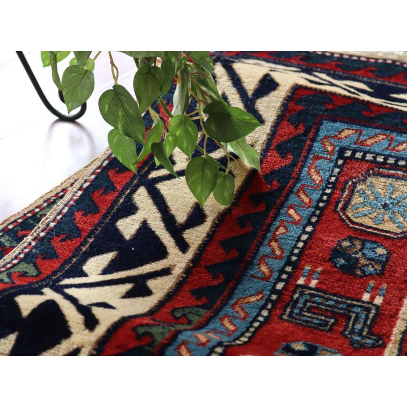 トライバルラグ 手織り絨毯 トルコ 206x136cm チャナッカレ カザック | ブランド登録なし | 09