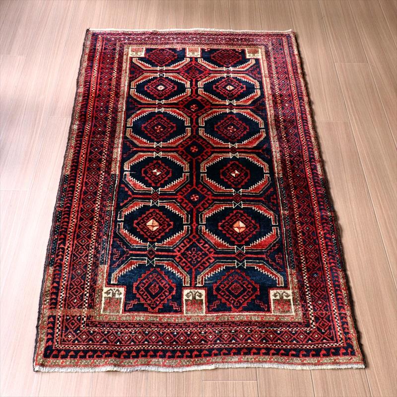 部族絨毯 トライバルラグ バルーチ  170x97cm  サラハニ 八角形のモチーフ | ブランド登録なし