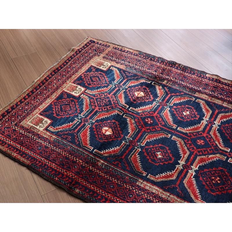 部族絨毯 トライバルラグ バルーチ  170x97cm  サラハニ 八角形のモチーフ | ブランド登録なし | 03