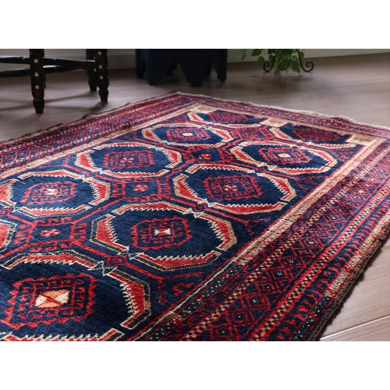 部族絨毯 トライバルラグ バルーチ  170x97cm  サラハニ 八角形のモチーフ | ブランド登録なし | 07