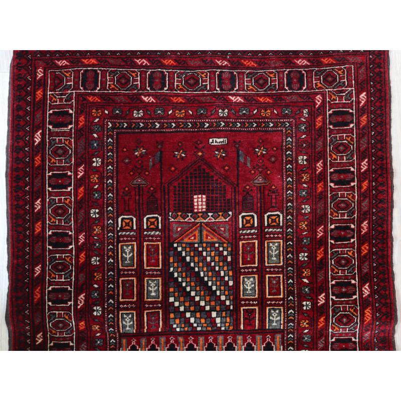 トライバルラグ 手織り絨毯 114x78cm トルクメン モスク 年号1483 | ブランド登録なし | 07